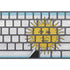 Argentina Flag Distressed Magic Keyboard with Numeric Keypad Skin